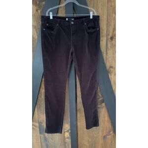 Kut from the Kloth Gray Diana Skinny Corduroy Jeans Pants Size 18